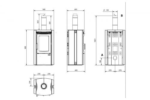 Preview: Kaminofen Ester Forno von La Nordica